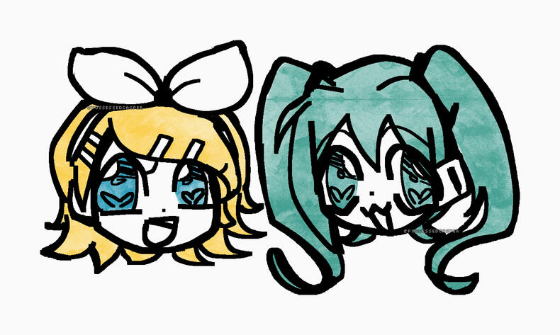 Rin and Miku